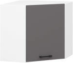 Akord Oliwia Sarok Felső Szekrény Fehér-Grafit 60x60 Matt