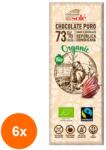 Chocolates Solé Set 6 x Mini Tableta Ciocolata Neagra BIO 73% Cacao, 25 g, Chocolates Sole