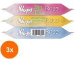 Sleepy Set 3 x Servetele Umede de Buzunar Sleepy, Rose Garden, 3 Pachete x 15 Bucati (AMS-3xSMT-0884)
