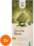 GEPA Set 2 x Ciocolata Alba, BIO, Matcha Blanc, 80 g, Gepa