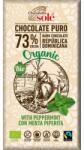 Chocolates Solé Ciocolata Neagra BIO cu Menta si Fairtrade 73% Cacao, 100 g, Chocolates Sole