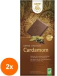 GEPA Set 2 x Ciocolata BIO cu Lapte si Cardamon, 100 g, Gepa