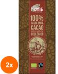 Chocolates Solé Set 2 x Ciocolata Neagra BIO, 100% Cacao, 100 g, Chocolates Sole