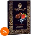 Halloren and Co Set 3 x Praline Madame Pompadour de Ciocolata cu Vodka si Capsuni, Halloren and Co, 150 g