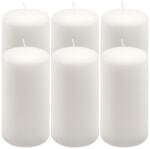 Nexos Paraffin gyertya 15 cm 65 óra égési idő 6 db fehér (DK47120_SL06)