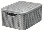 Curver/keter Curver Rattan Style M kosár Fedővel Világosszürke (253004) (253004)