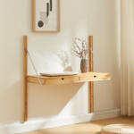 PremiumXL Fali Polc Tingvoll 85x85x36 cm Bambusz