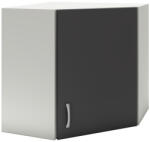  Benita 1 ajtós Felső konyhaszekrény Antracit-Fehér 60x60x60 cm N