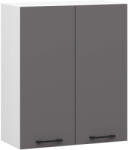 Akord Oliwia Felsőszekrény 60 cm Fehér/Grafit Matt