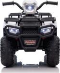 LEAN Toys JC915 12 V Elektromos Quad 13549 - Fehér (13549) (13549)