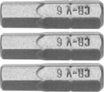Dedra 18A04H60-03 Csavarhúzó Bitek Hex, 25 mm, 3 Darab/Csomag (18A04H60-03) (18A04H60-03)