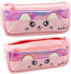 Lean Iskolai Tolltartó Macskával Két Zsebbel Rózsaszín 21.5 cm 21712 (21712) (21712)