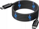 Choetech XCC-1052 Type-C-Type-C Kábel 100W 1.2 m-Fekete (6932112107282) (6932112107282)