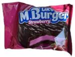 M. Burger 42G Strawberry Marshmallow - Étbevonóba mártott kakós keksz eper ízű habcukor töltelékkel