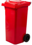  Kuka műanyag 120L kerekes piros (P140120R)