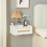 PremiumXL Fali Polc Fiókkal Ljuredsø 40x30x16, 5 cm Fehér