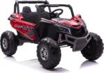 LEAN Toys 24V Buggy Utv-Mx 4 Motoros 4x60W Elektromos Kisautó 2.4Ghz Szülői Távirányítóval, Nyitható Ajtóval, Eva Kerekekkel Lakk Piros Pókember Színű Lcd Kijelzővel 7776 (7776) (7776)