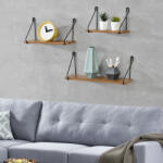 PremiumXL Fali Polc Randers 3 Részes Különböző Méretekben