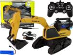 LeanToys Nagy Távirányítású Caterpillar Kotrógép Sárga (15157) (15157)