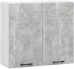 Akord Oliwia Fali Konyhaszekrény Laminált Fehér-Beton Matt - fizz - 33 870 Ft