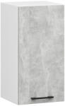 Akord Oliwia Fali Konyhaszekrény Laminált Fehér-Beton Matt 40 cm