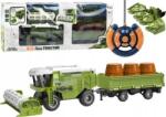 LeanToys Kombájn Mezőgazdasági Gép Grain RC Távirányítós Pótkocsi Zöld 18622 (18622) (18622)