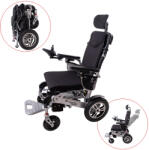 inSPORTline Elektromos kerekesszék inSPORTline Hawkie Evo II állítható háttámlával 700W, joystick, állítható háttámla, összecsukható kialakítás Szín: ezüst