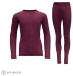 Devold Set termal pentru copii Devold Outdoor Wool, Beetroot (10 rokov)