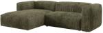 MICADONI Zöld bársony sarokülőgarnitúra Martina 280 cm, balos (MIC_LC_S_212_F1_MARTINA3)