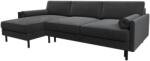 Micadoni Scott bársony kihúzható kanapé 212 cm, balos (MIC_LCF_51_F1_SCOTT6)