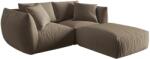 MICADONI Bársony sarokgarnitúra Chris 220 cm, balos/jobbos (MIC_SET1_184_F1_CHRIS3)