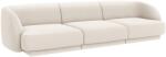 Micadoni Bézs bársony háromszemélyes kanapé MICADONI Miley 259 cm (MIC_3S_51_F1_MILEY1)