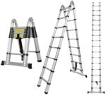 MXM Kettős teleszkópos létra csuklóval - 5m, alumínium