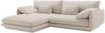 MICADONI Fehér bársony sarokkanapé Torino 250 cm, balos (MIC_LC_184_F1_TORINO1)