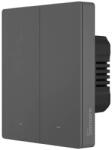 SONOFF SwitchMan M5-2C-80, 2 gombos, sorolható, antracit