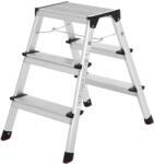 Brius Scara dubla din aluminiu, multifunctionala, sarcina 150kg, cu 3 trepte, 59x44x62cm (EZ-GLT23K) Raft