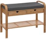 Brius Banca suport pantofi 5Five cu 2 sertare, bambus, 74x34x55 cm, bej (JJ-181337) Pantofar