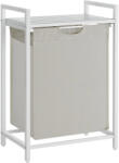 Brius Cos de rufe, sac de rufe detasabil, raft, cadru metalic, 65L, 50x33x72 cm, alb (EZ-BLH101W01)