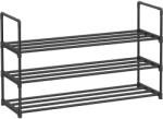 Brius Suport pentru pantofi cu 3 nivele, structura metalica, pentru 12-15 perechi, 92x30x55cm, negru (EZ-LSA303B02) Pantofar