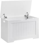 Brius Banca depozitare hol dormitor pal compartiment ascuns, 76x40x48 cm, design compact, alb (EZ-LHS11WTV1) Pantofar