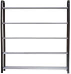 Brius Etajera pantofi 5Five din metal si plastic, 4 niveluri pentru 16 perechi, 70x19x76 cm, negru (JJ-160434) Pantofar