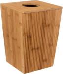 Brius Cos gunoi 5Five Terre Inconnue cu capac, bambus, 6 litri, 20x20x26 cm, natur (JJ-174778) Cos de gunoi