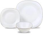Kinghoff Set farfurii 18 piese, opal, alb cu auriu Kinghoff KH-1923 Serviciu de masa