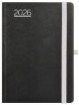 TopTimer Határidőnapló 2026, N021 A5 (Napi beoszt. ) FEKETE-SZÜRKE (26T021N-005)