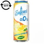 Soproni Alkoholmentes sör SOPRONI bodza-citrom 0, 0% 500 ml DRS - vectraline