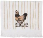 Clayre & Eef Konyhai kéztörlő 40x66cm, pamut, Kakasos