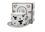 Duo Gift Porcelán csésze szett 450ml - Koty Czarne