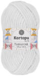  Kartopu Yumurcak zsenília fonal K010 - Fehér