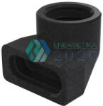 Zehnder - ComfoFit Therm 90 - Flat 51, 90°-os ívben forduló idom (990430852)