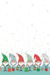  Karácsony Funny Gnomes papír asztalterítő 120x180 cm (PKK763648)